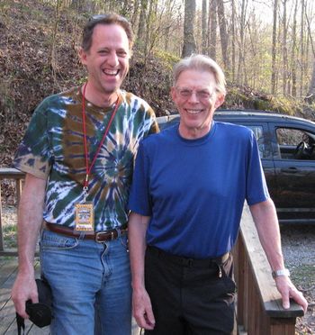 OUR Professor David with THE Professor, Jack Casady at Fur Peace Ranch
