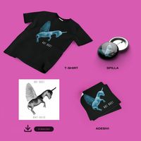 T-SHIRT HOT DUST + “Grey Skies” Single Hi-Q audio digital download + Button + Sticker