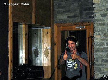 Trapper John in the studio with Sukus in 2005.
