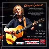 Duncan Cameron live at AlleyKatz Lively