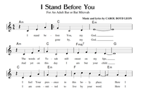 I Stand Before You Sheet Music