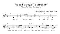From Strength to Strength Sheet Music
