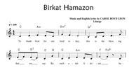 Birkat Hamazon Sheet Music