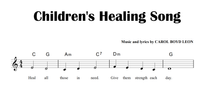 Children's Healing Song Sheet Music