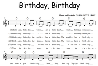Birthday, Birthday Sheet Music