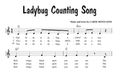 Ladybug Counting Song Sheet Music