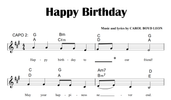 Happy Birthday Sheet Music