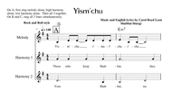 Yism'chu Sheet Music (choral or unison)
