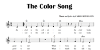 The Color Song Sheet Music