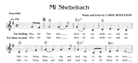 Mi Shebeirach Sheet Music