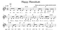 Happy Hanukkah Sheet Music