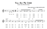 You Are My Child (Jamie's Bar Mitzvah Song) Sheet Music