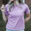 "Beloved" shirt (medium pink crop)
