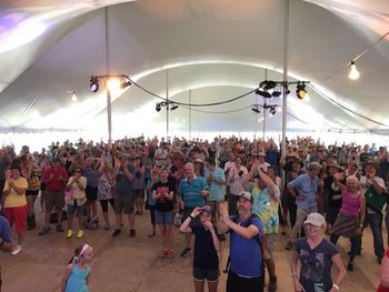 Our amazing crowd at the Dance tent
