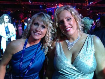 Jill and sister Jennifer on the dance floor at the Grammy Awards After Party
