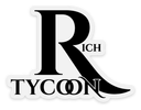 Rich Tycoon Rated R Logo Sticker - Black (3"x2.25")