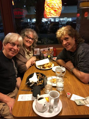 Me, Kate, and our good friend Steven Zipper at Denny's July 2017
