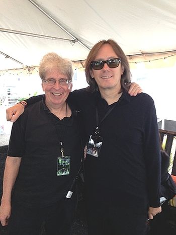 with Roger O'Donnell, the Cure's keyboardist
