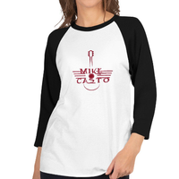 Mike Casto Logo Unisex 3/4 sleeve raglan shirt (More colors available!)