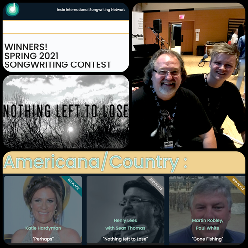 "NOTHING LEFT TO LOSE" IS THE 2ND PLACE WINNER IN THE AMERICANA/COUNTRY CATEGORY FOR THE SPRING 2021 INDIE INTERNATIONAL SONGWRITING CONTEST