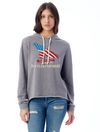 LADIES Ruffled Feathers Burnout French Terry Hoodie