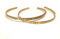 “Hope Has Come” Brass Bracelet