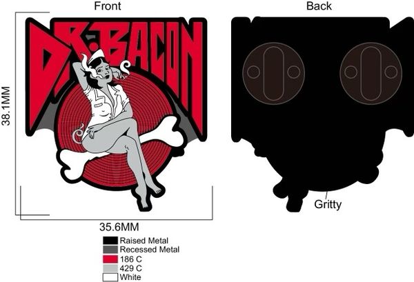 1st Edition Dr. Bacon Official Nurse Hat Pin (PRE-ORDER)