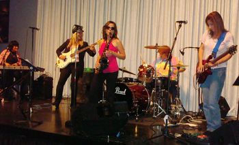 Andrea with the All-Girl, All-Star Blues Band in Pittsburgh (2008).
