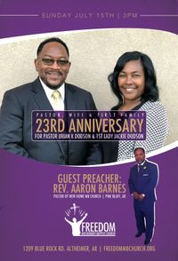 Pastor, Wife, & First Family 23rd Anniversary