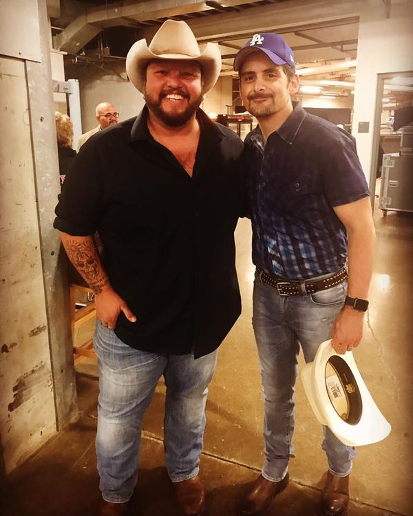 Backstage with Brad Paisley at the Schott. 2018