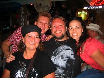 Cliff and Amy with Joey and Rory at the Key West Songwriter's Fest.
