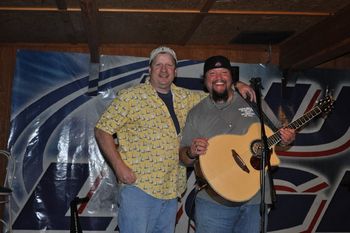 Steve Brown and Cliff at Papa Boo's in Buckeye Lake.
