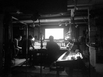 In the studio

