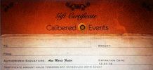 Gift Certificates - Choose your amount by clicking on the drop down button at checkout!