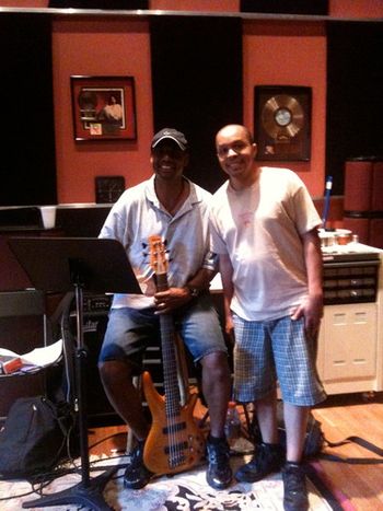Gerald Veasley and Marcus Baylor at S.O.W. studios
