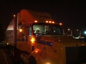 Night time in the rig.
