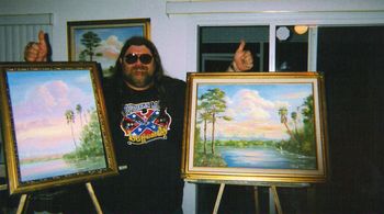 Dave Hlubek, of MOLLY HATCHET, gives 2 thumbs up for MAZZ ORIGINAL oil paintings.

