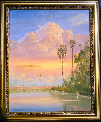 16 x 20". Canvas. 2004 (Owned by M. Becker Accounting Firm - West Palm Bch, Florida)
