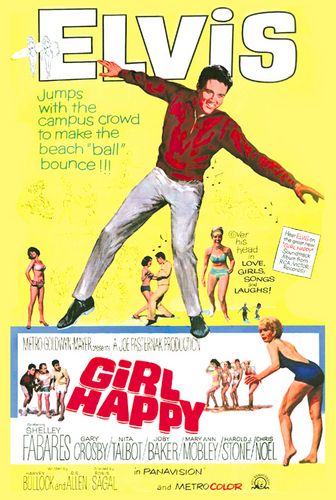 Movie Poster from Elvis movie (Girl Happy, 1964) with Chris Noel
