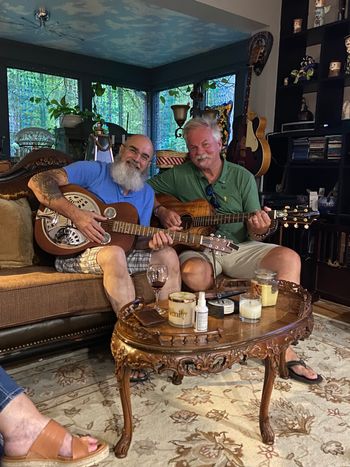 Hearing Perry's songs at his place in Gatlinburg

