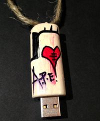 Handmade 8GB "A.P.E. Goodies" USB key