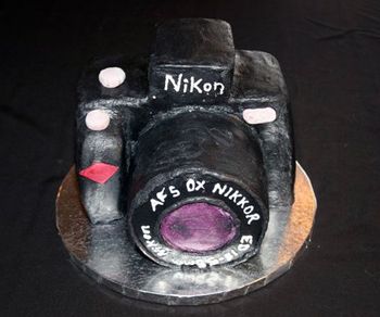 3D Camera Birthday Cake
