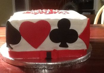 Suit of cards cake
