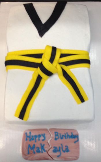 Karate Cake - Yellow Belt
