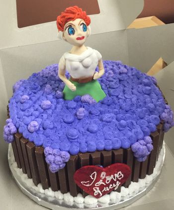 I Love Lucy - Grape Stomping Cake
