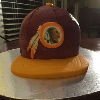 Redskins Hat Cake
