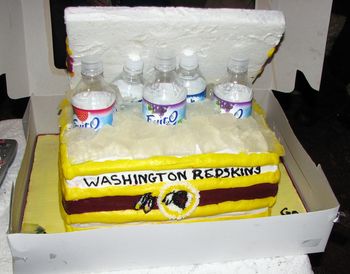 Redskins Cooler Cake
