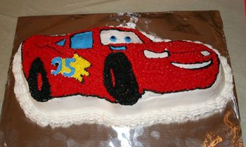 The Cars Birthday Cake
