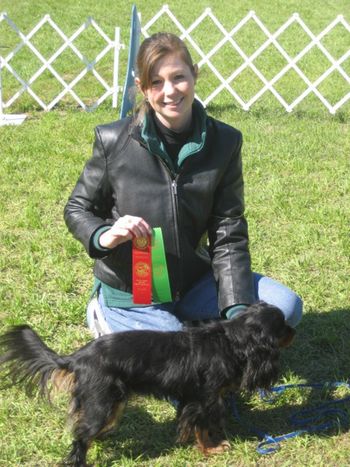Stormi's Pretty Penny won 2nd place showing in Novice Obedience, her 2nd leg in Hilton Head, SC
