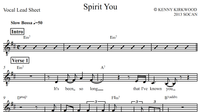 "Spirit You" - Lead sheet, 3 pgs